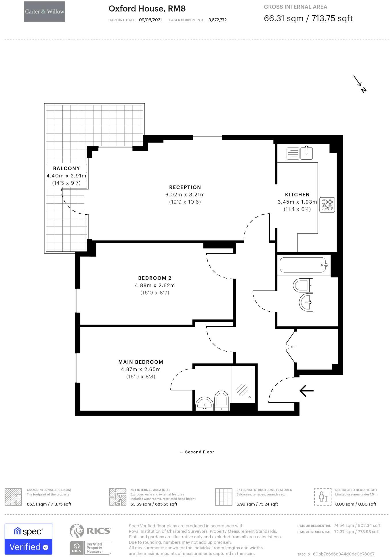 Oxford House, Dean Path, Dagenham, Barking And Dagenham floorplan