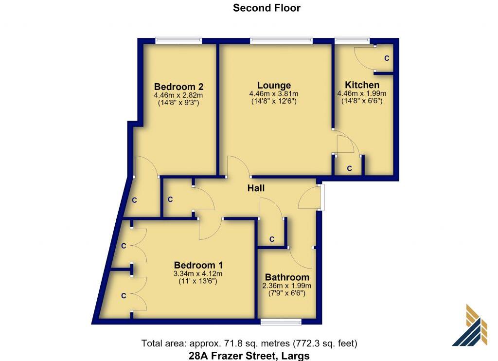 28A, Frazer Street, Largs, KA30 9HP floorplan