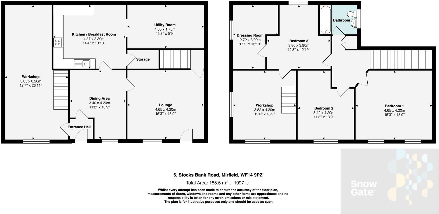 Turnpike Cottage, Stocks Bank Road, Mirfield floorplan