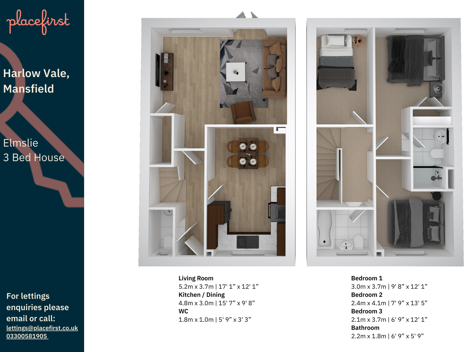 Constantine Way, Mansfield, Nottinghamshire floorplan