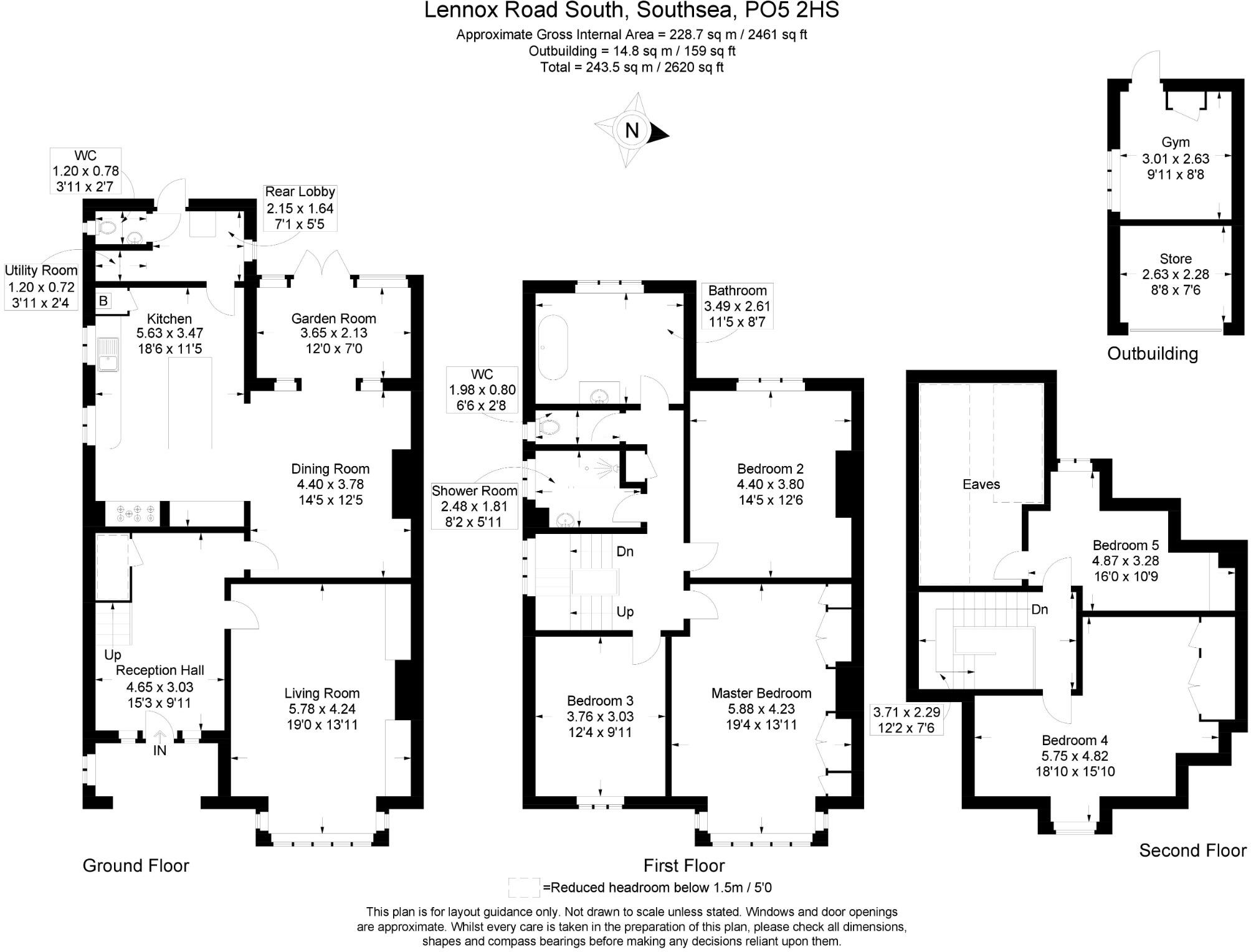 Lennox Road South, Southsea floorplan