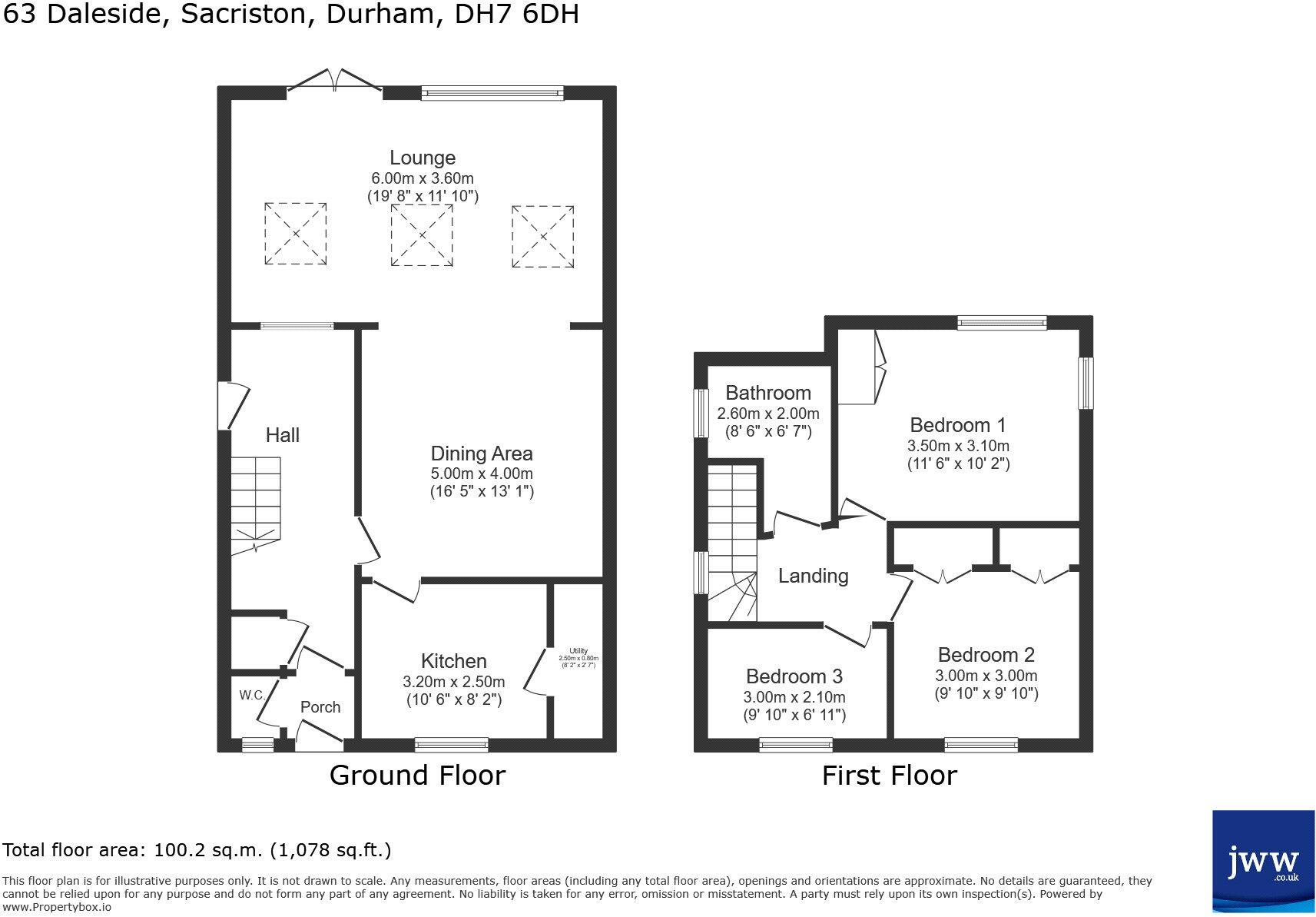 Daleside, Sacriston, Durham, DH7 floorplan