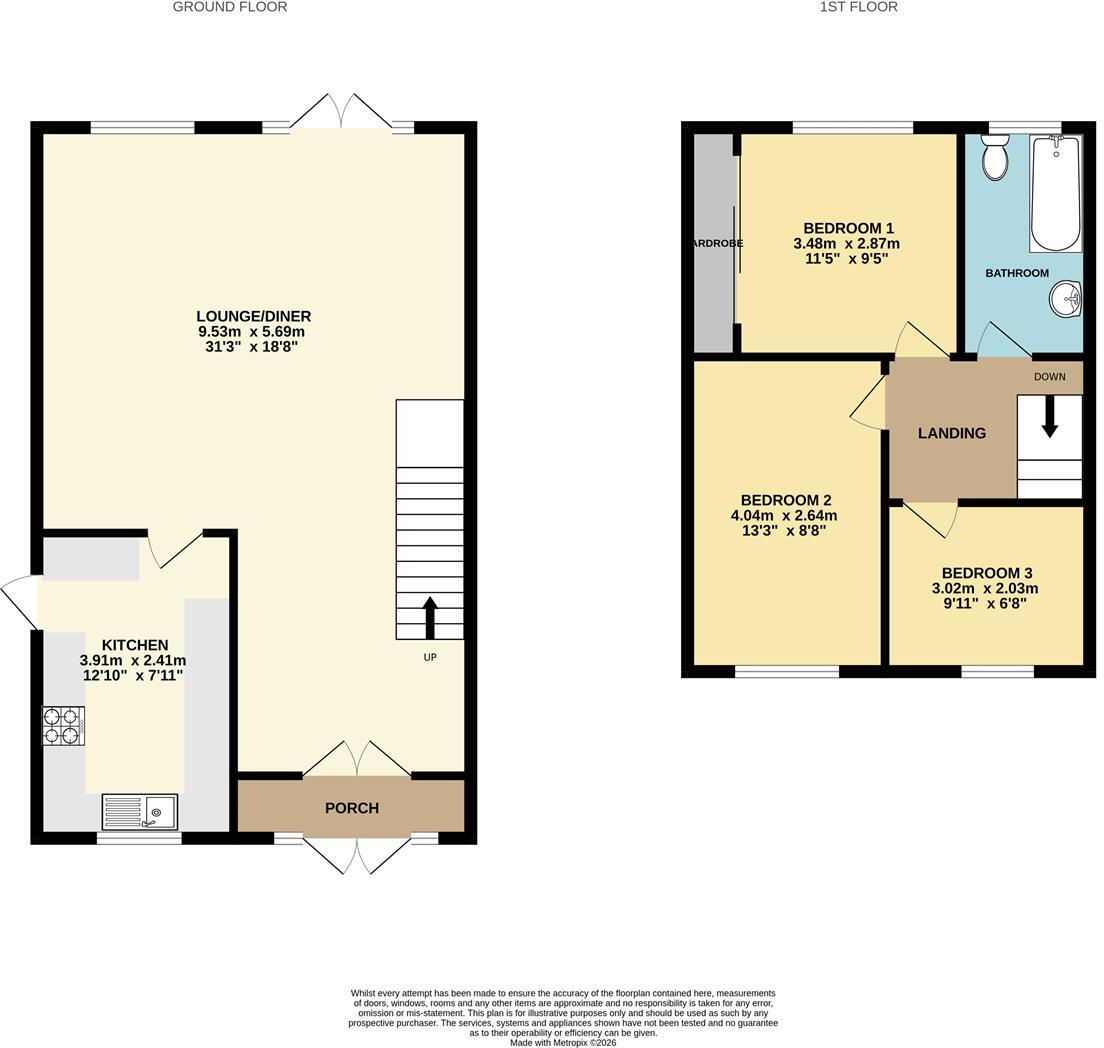 Oxford Close, Cheshunt floorplan