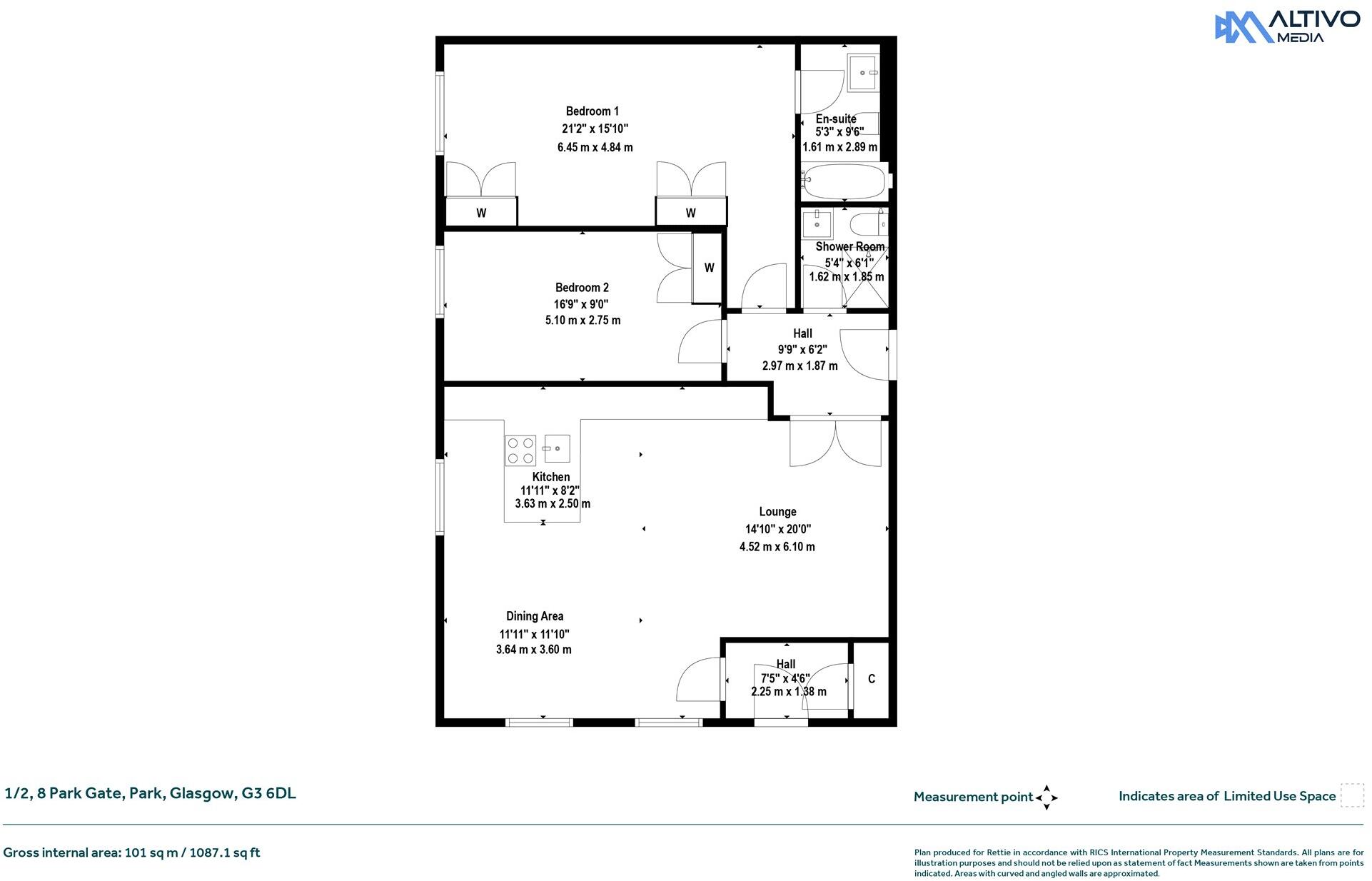 Park Gate, Park, Glasgow floorplan