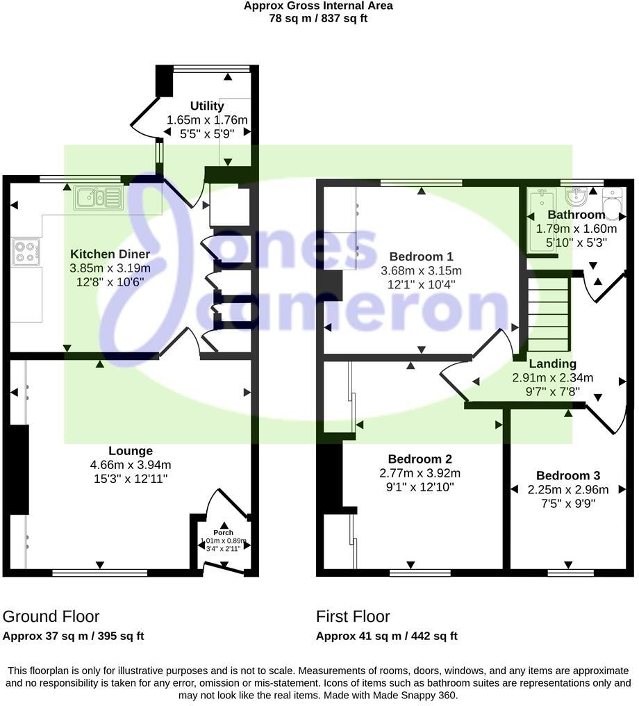 Miller Road, Preston floorplan