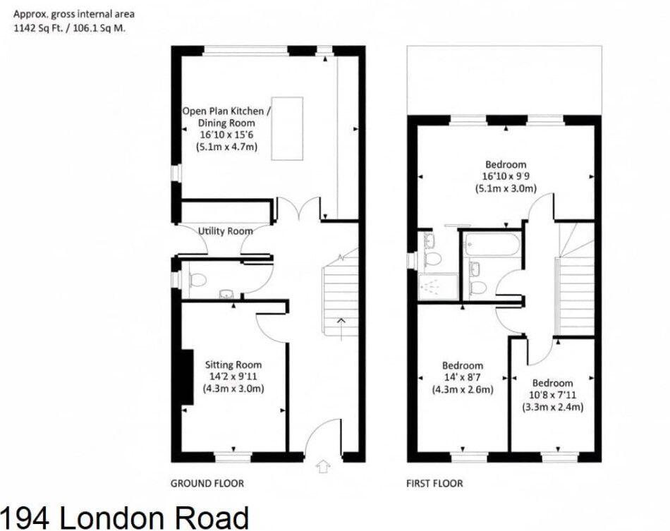 London Road, Cheltenham, GL52 6HJ floorplan