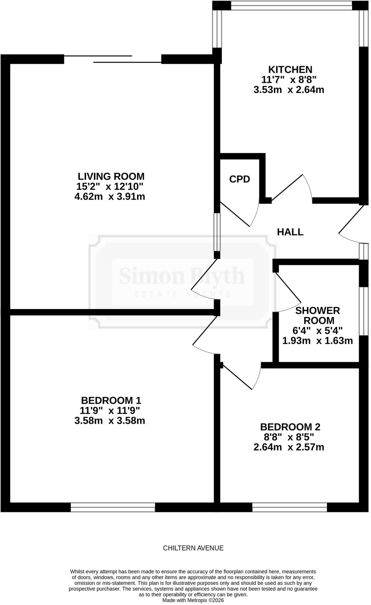 Chiltern Avenue, Huddersfield, HD3 floorplan
