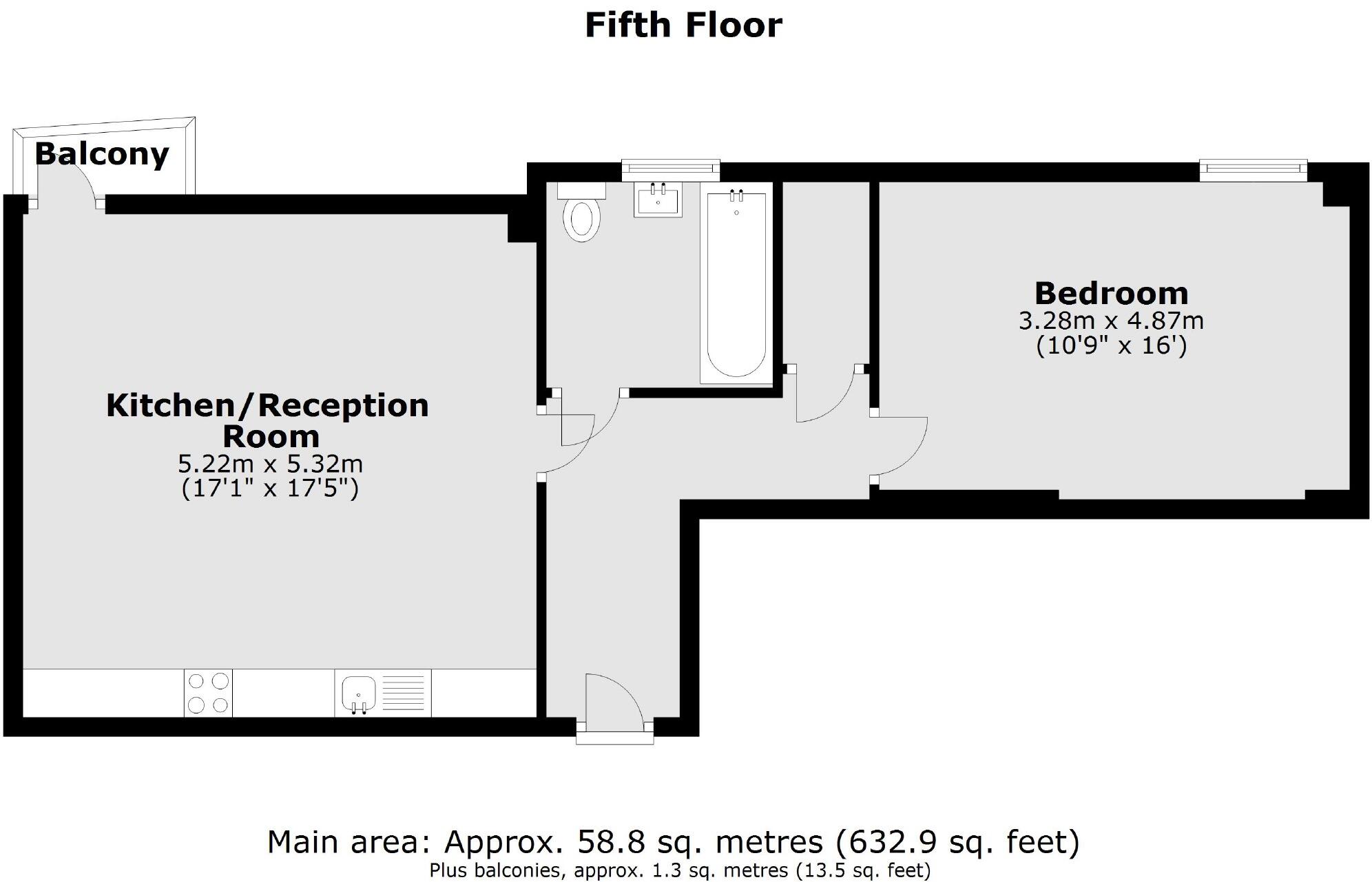 Milner Road, South Wimbledon floorplan