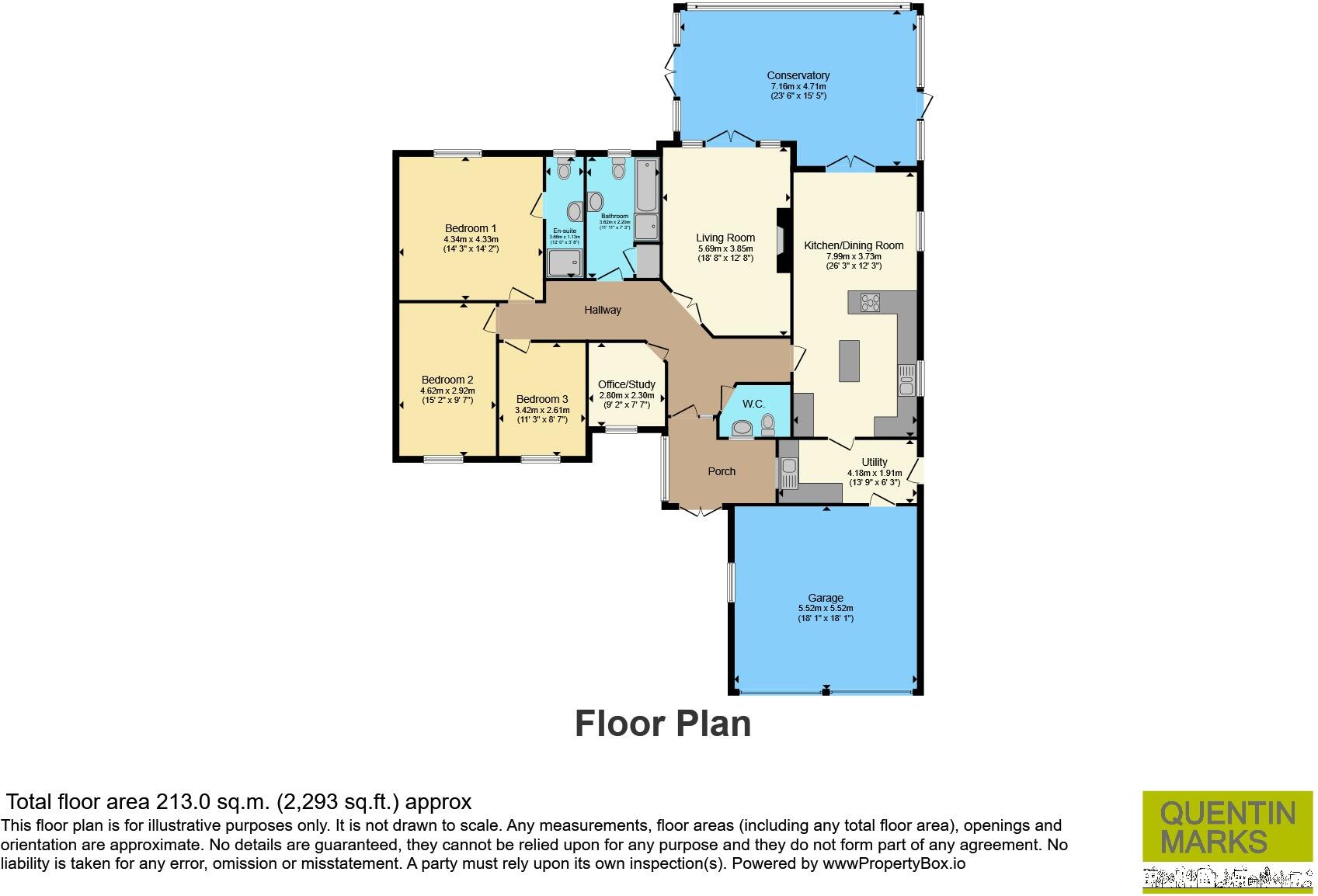 Carisbrooke Way, Weston Hills, Spalding floorplan