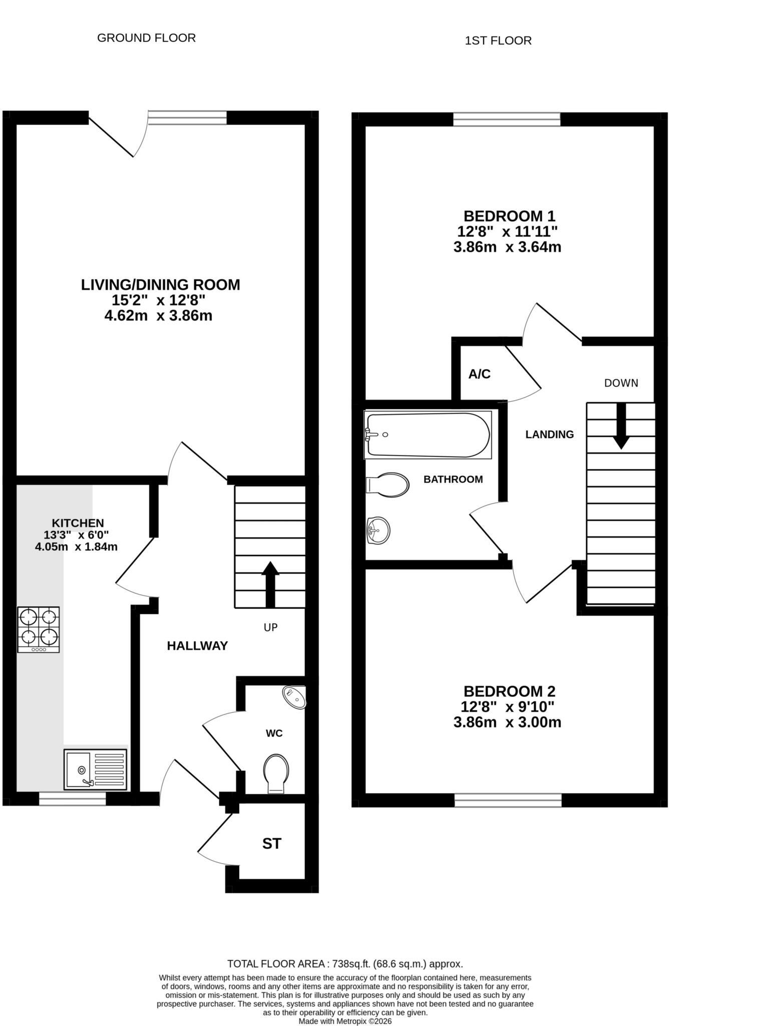 Valentia Road, Reading floorplan