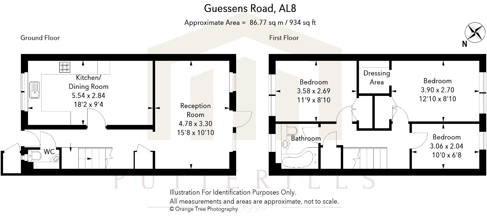 Guessens Road, Welwyn Garden City, Hertfordshire, AL8 floorplan