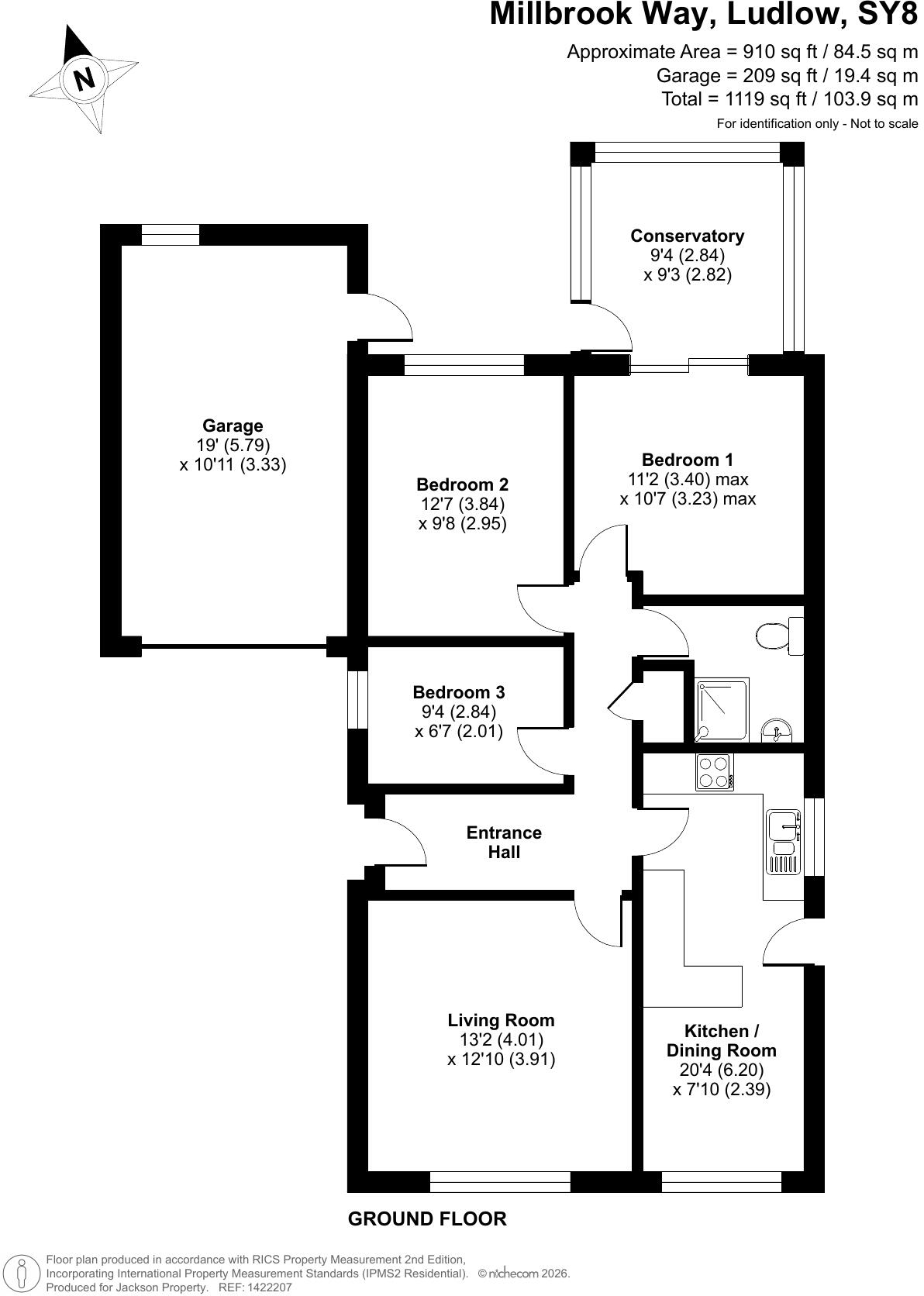 Millbrook Way, Orleton, Ludlow, Herefordshire floorplan