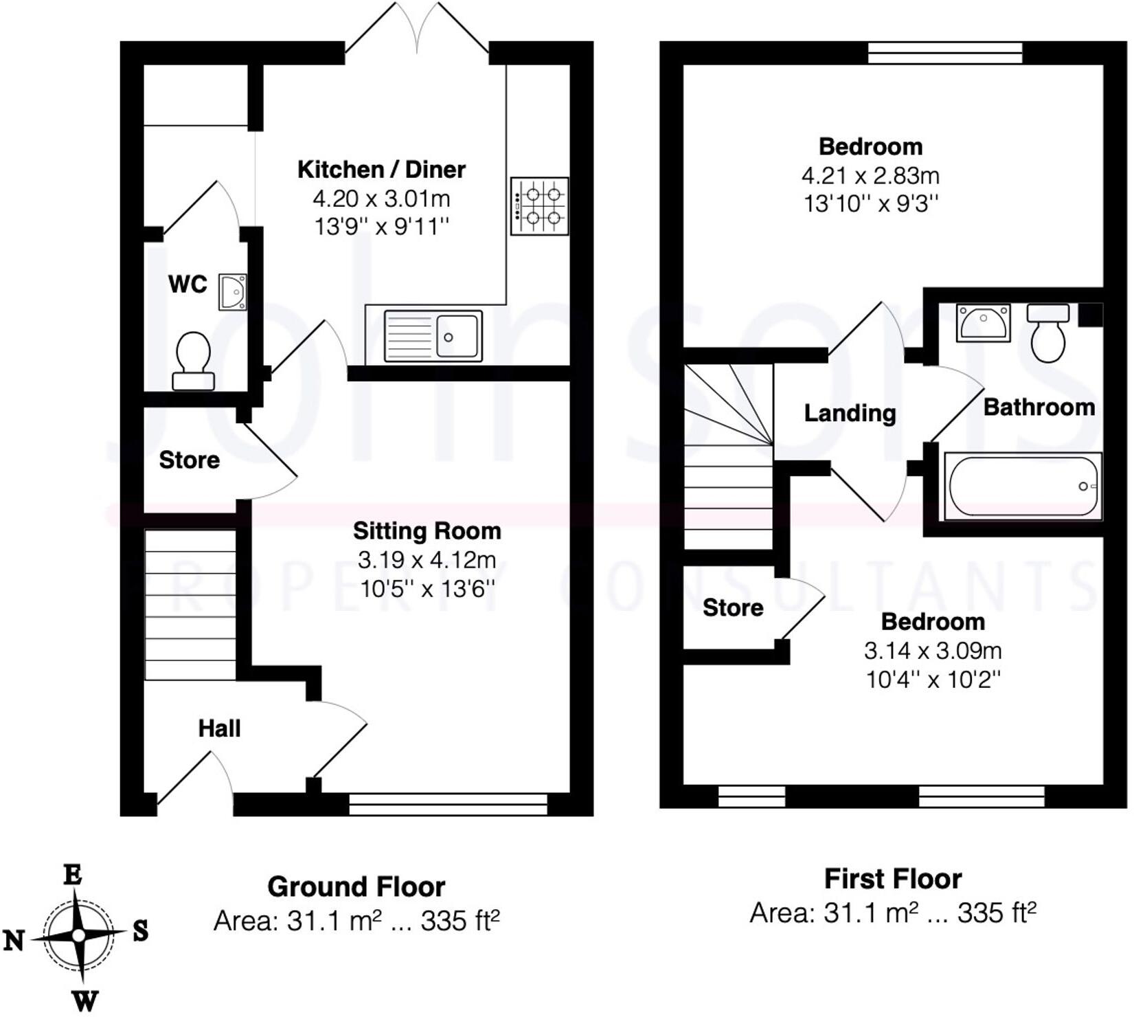 Balliol Gardens, Evesham, WR11 floorplan