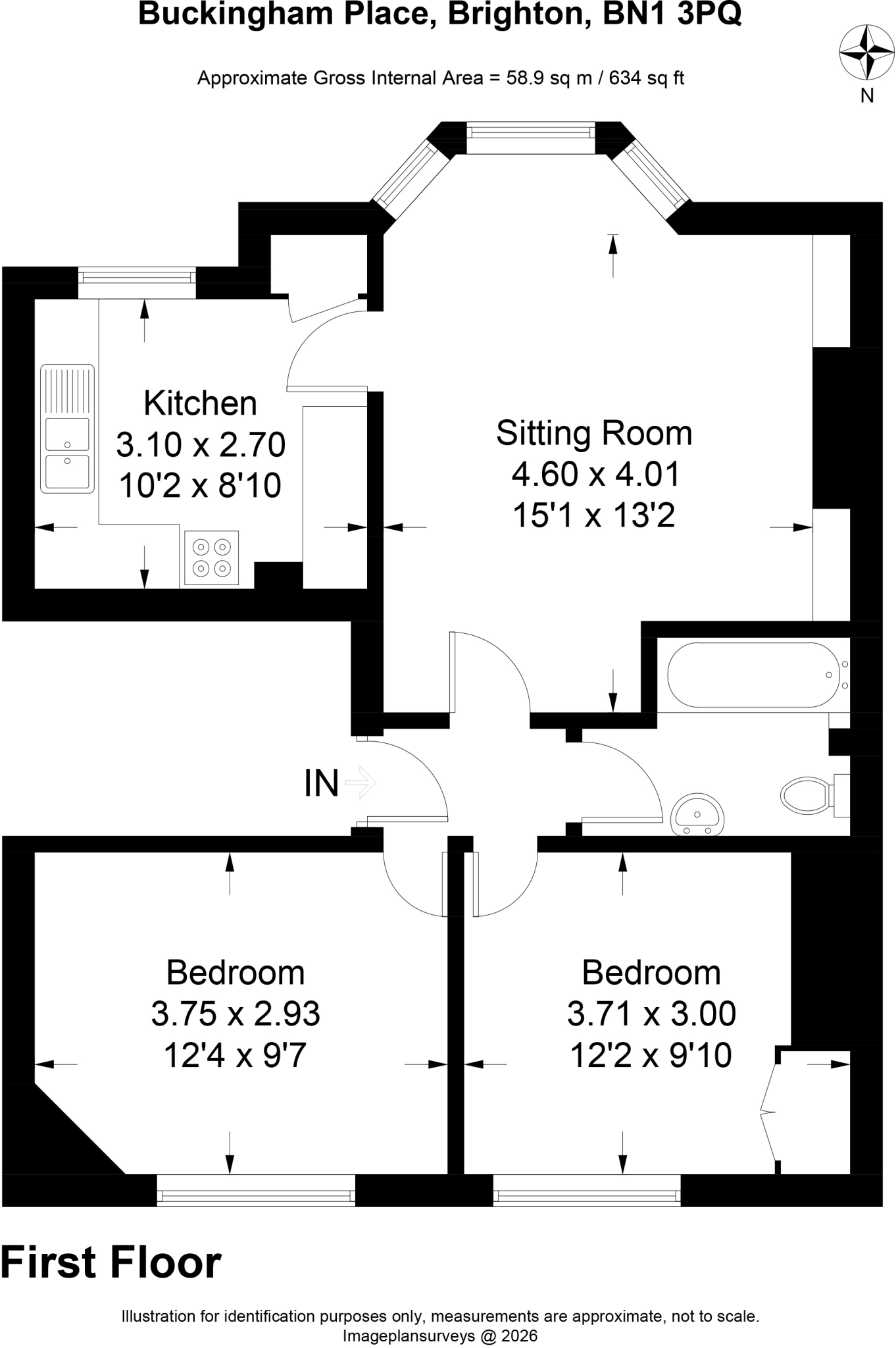 Buckingham Place, Brighton floorplan