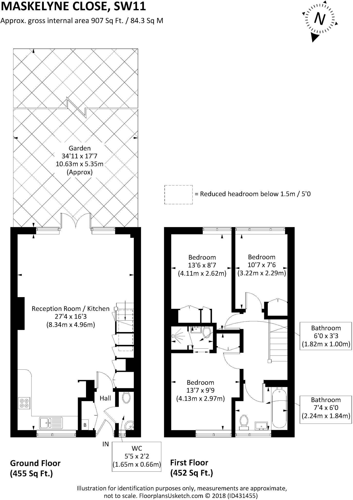 Maskelyne Close, SW11 4AA floorplan