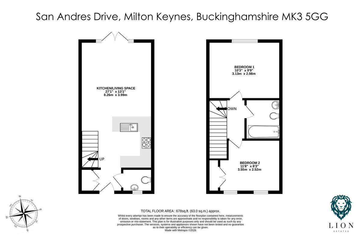 San Andres Drive, Newton Leys, Milton Keynes, MK3 floorplan