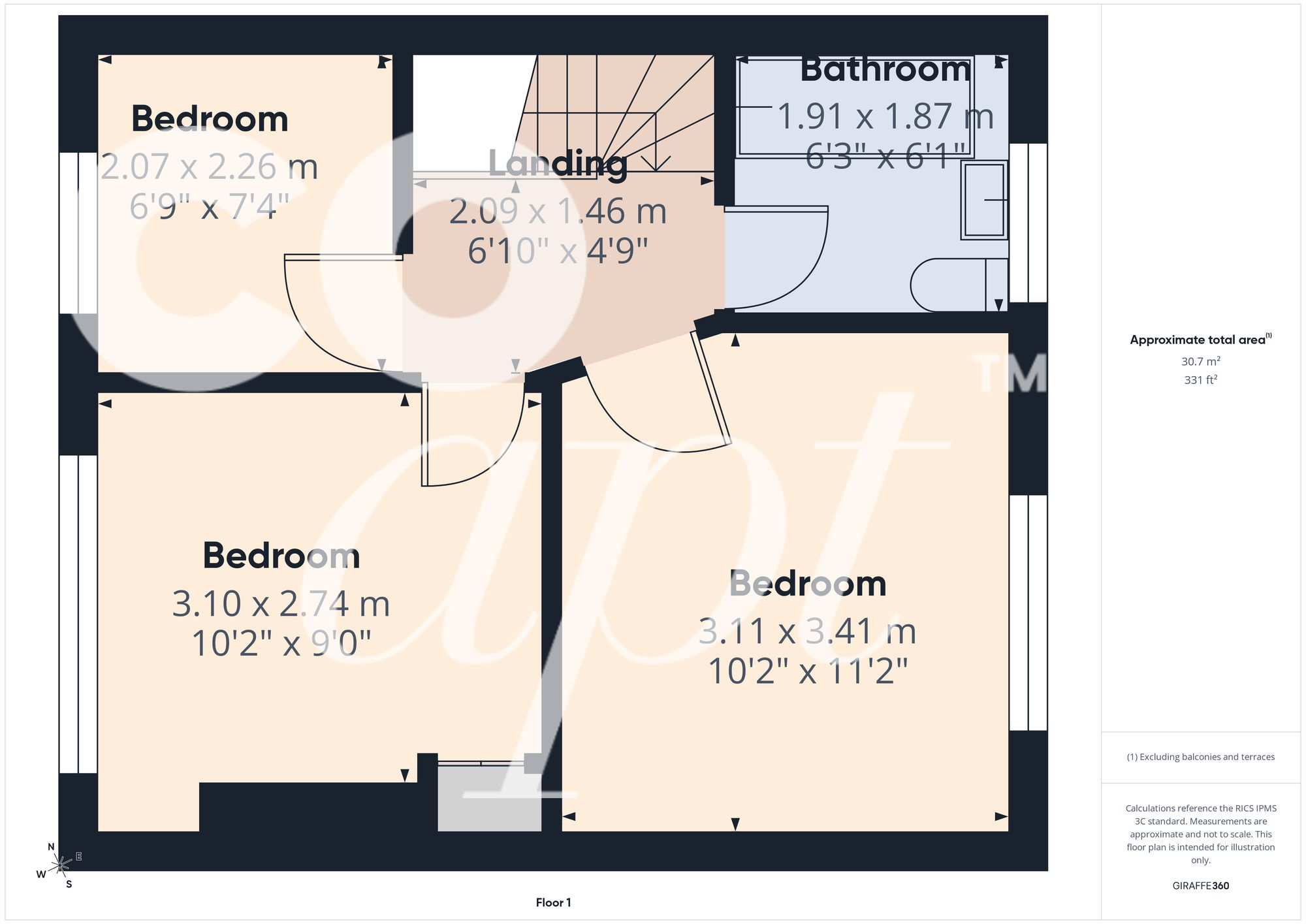 Bevendean Crescent, Brighton, BN2 floorplan