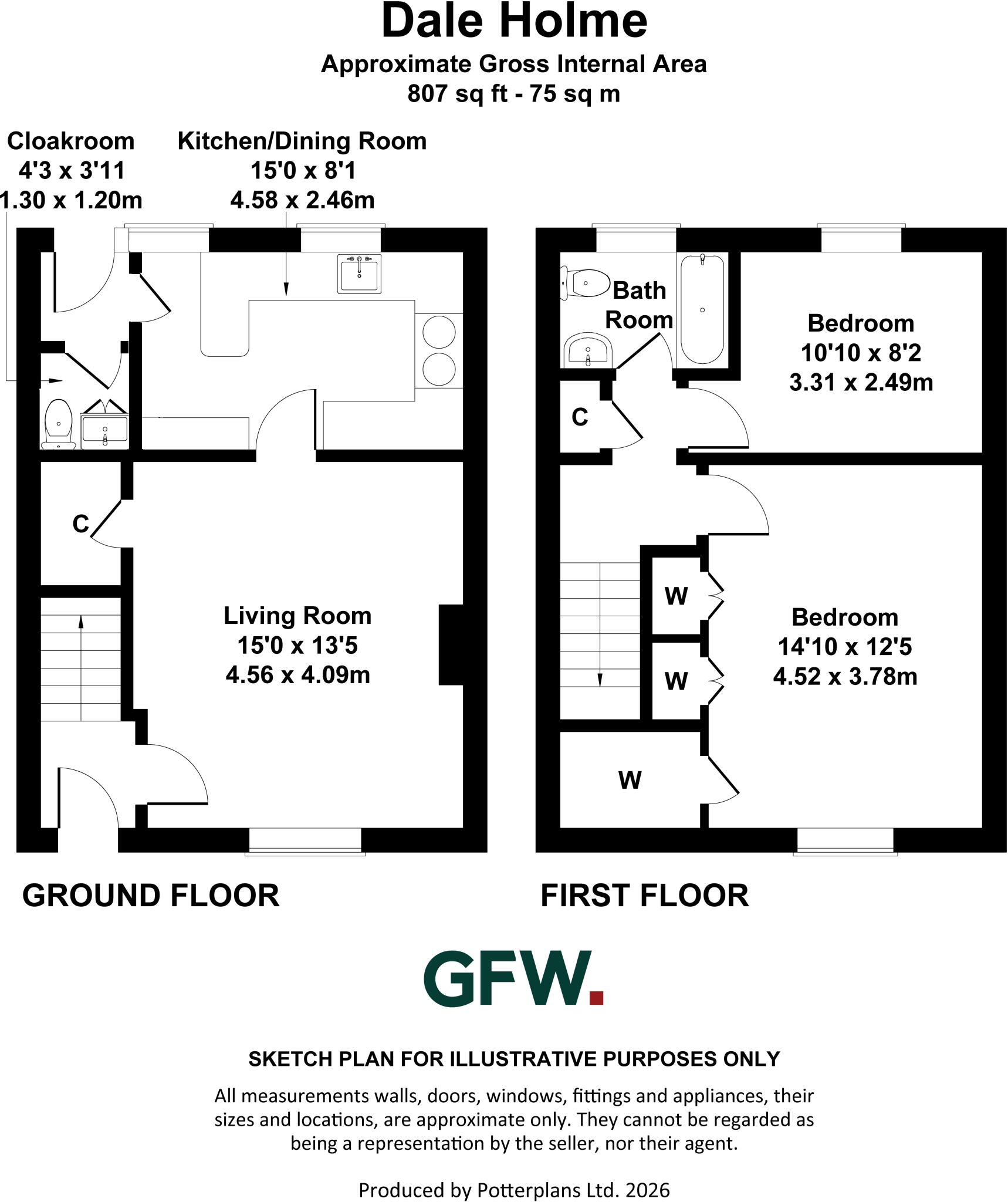 Mickleton, Barnard Castle, County Durham, DL12 floorplan