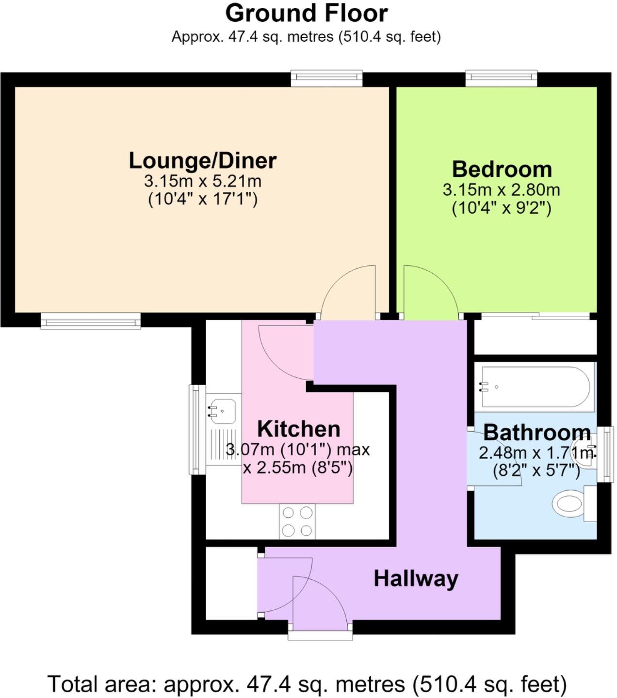 49 Haygate Road, Wellington, Telford, Shropshire, TF1 floorplan