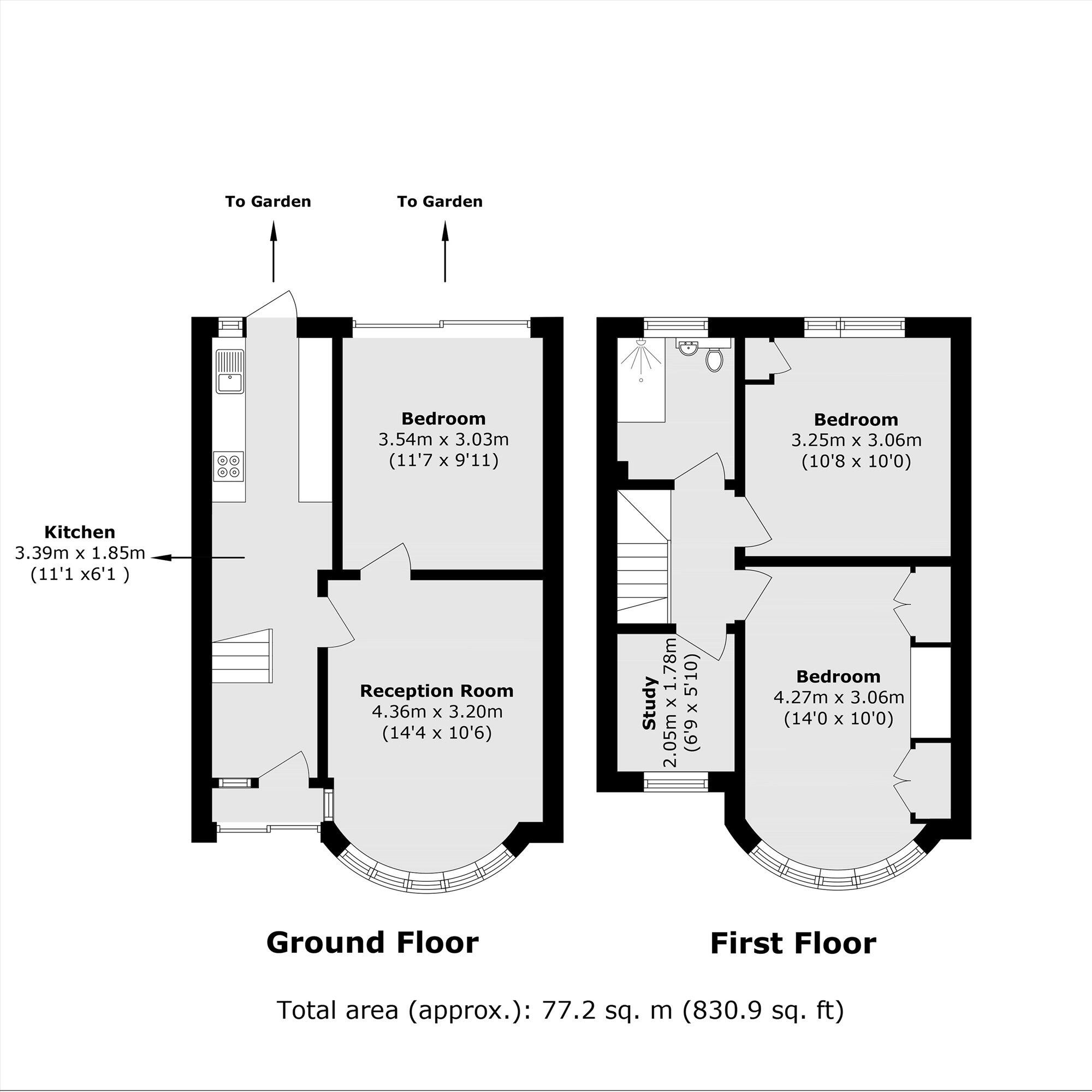 Scorton Avenue, Perivale floorplan