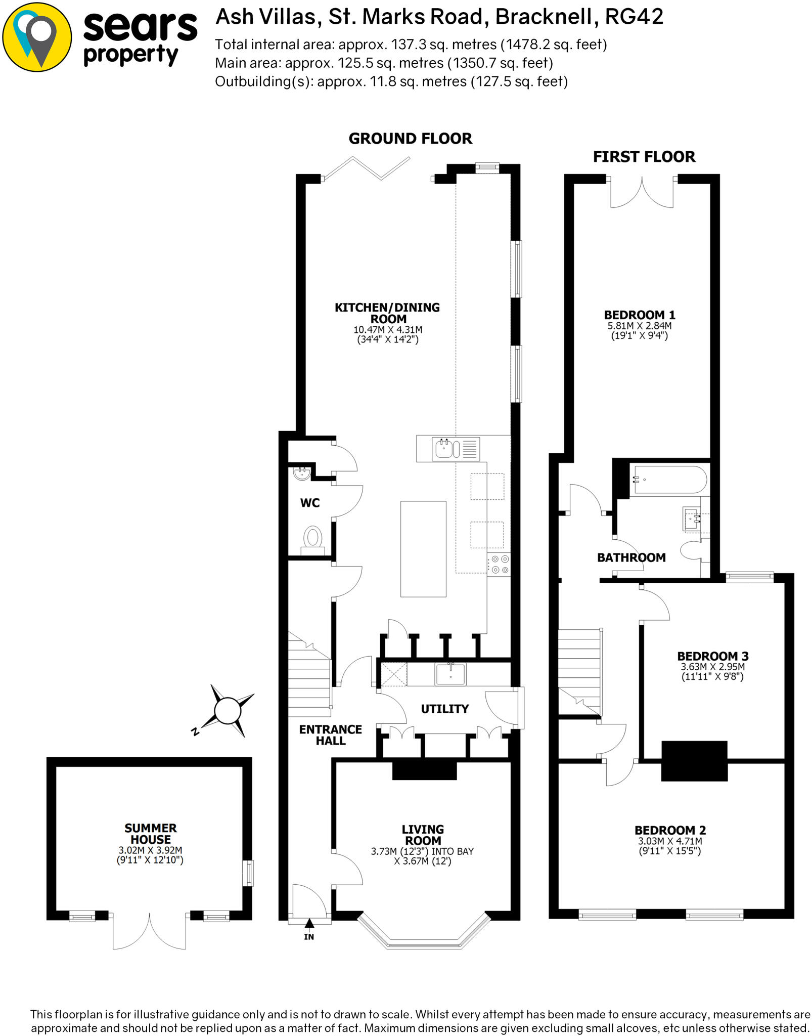 St Marks Road, Binfield floorplan