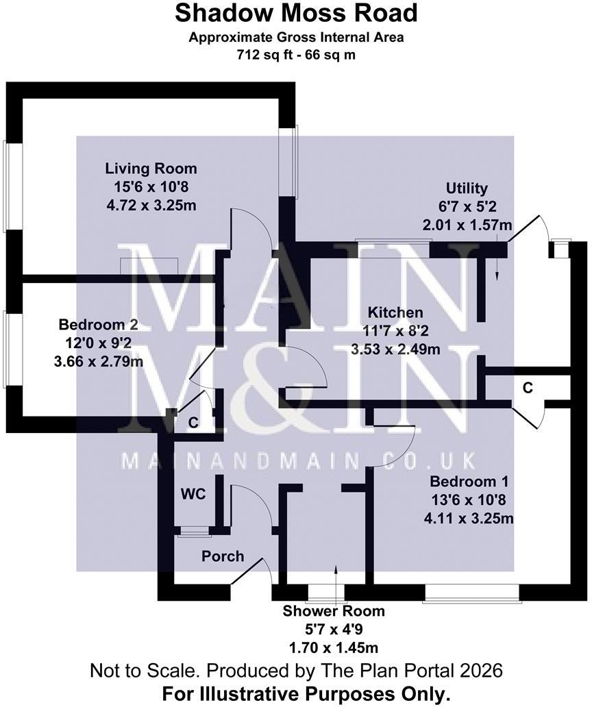 Shadowmoss Road, Manchester floorplan