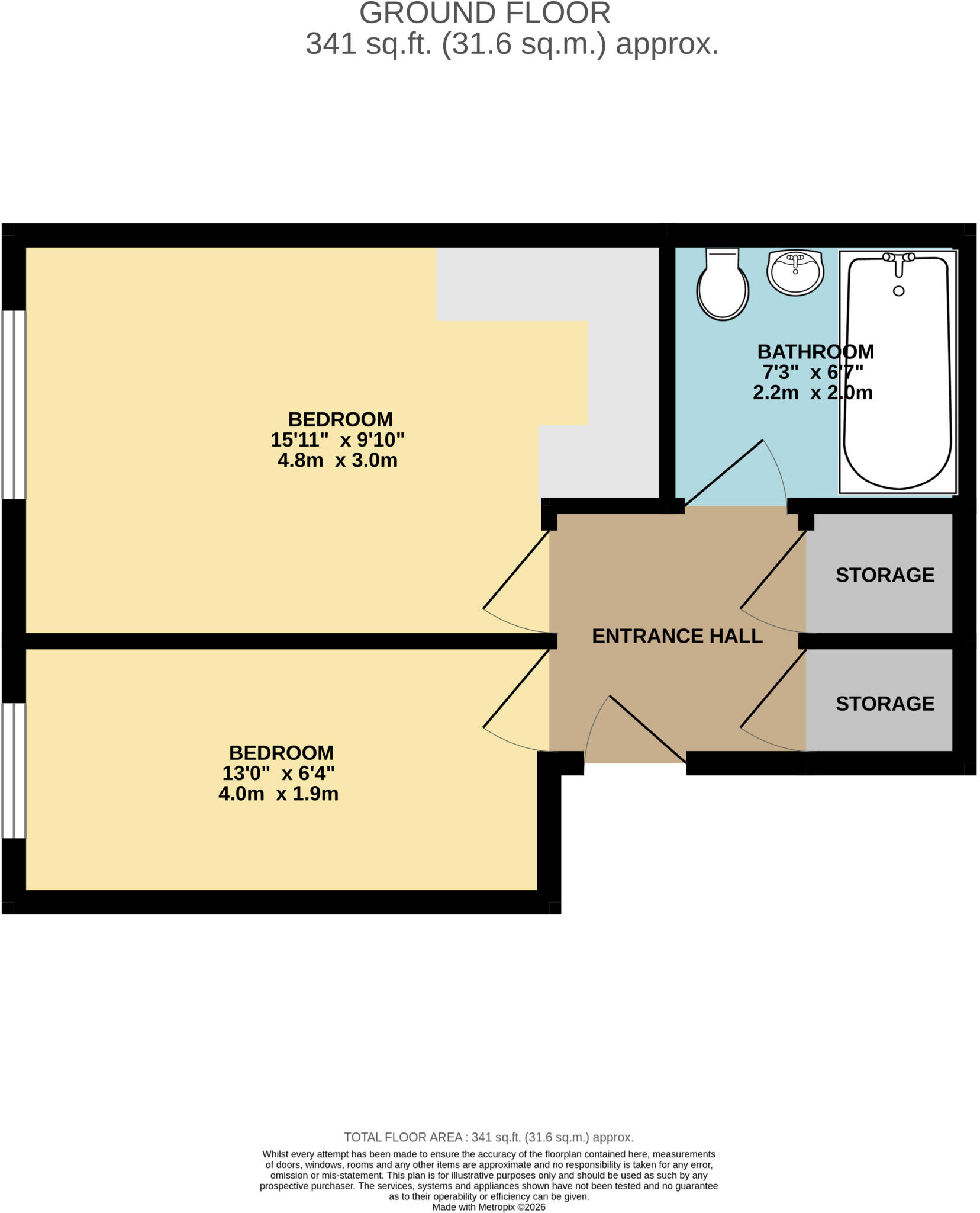 Croftside, Victoria Road, Ilfracombe, North Devon, EX34 floorplan