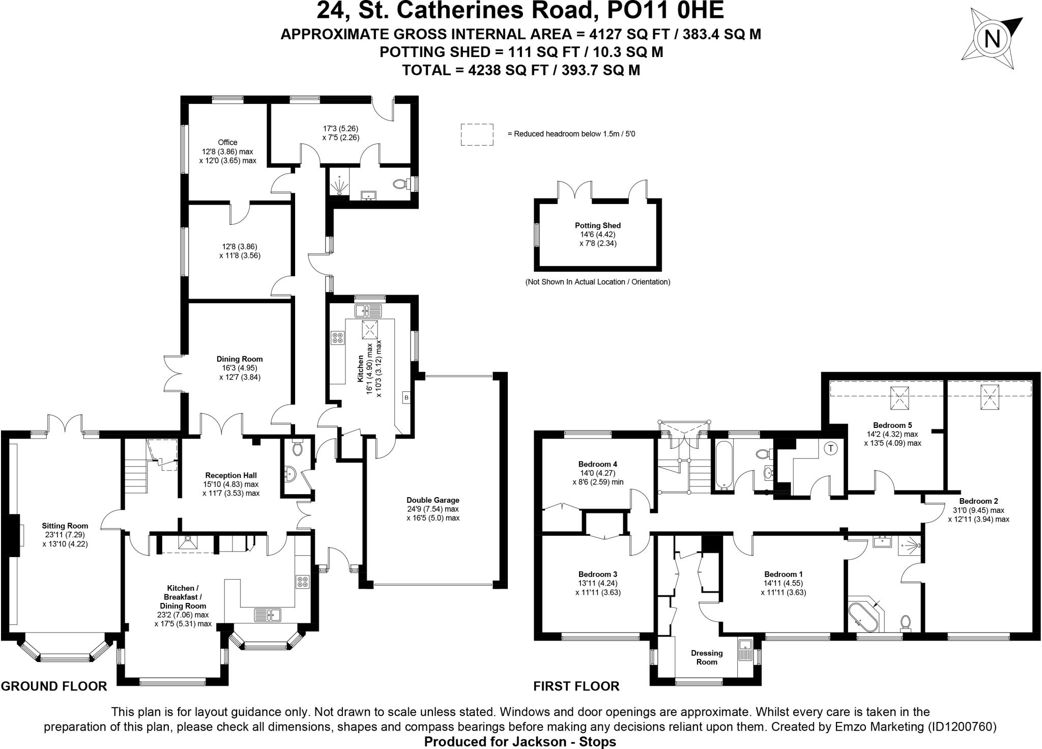 St. Catherines Road, Hayling Island, Hampshire, PO11 floorplan