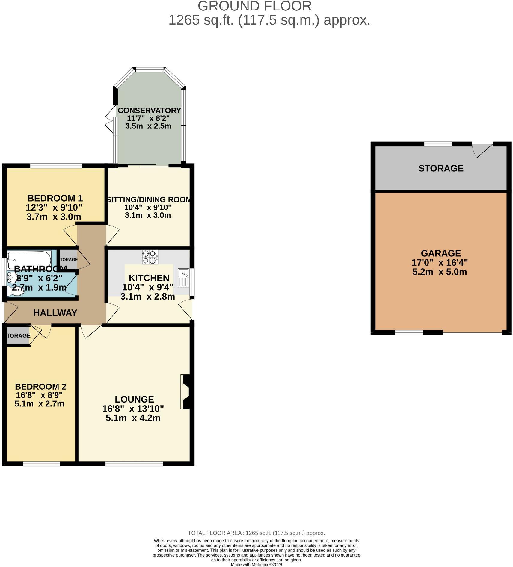 Toothill Close, Ashton-In-Makerfield, Wigan, WN4 8BJ floorplan