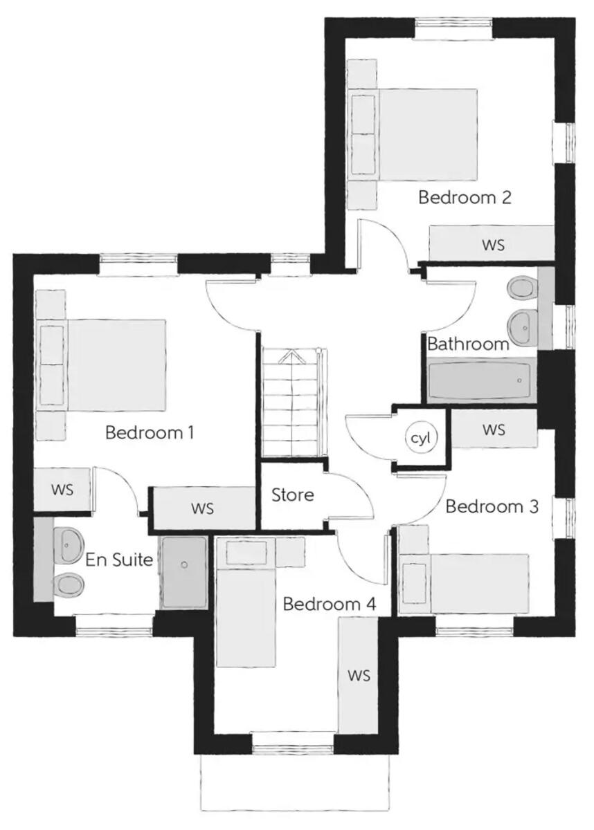 The Ferns, Kennett floorplan