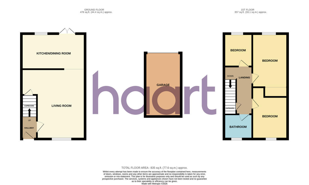 Carters Close, Stevenage floorplan