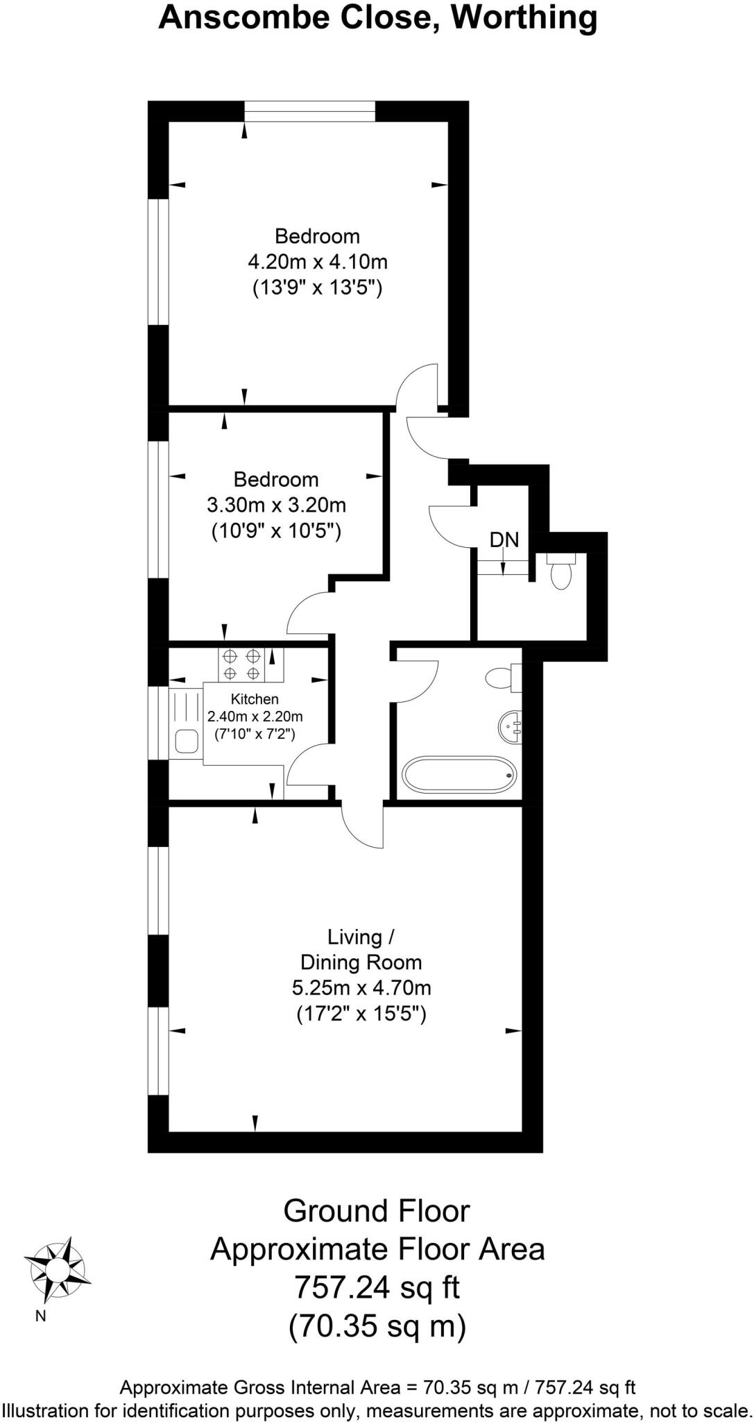 Anscombe Close, Anscombe House, BN11 floorplan