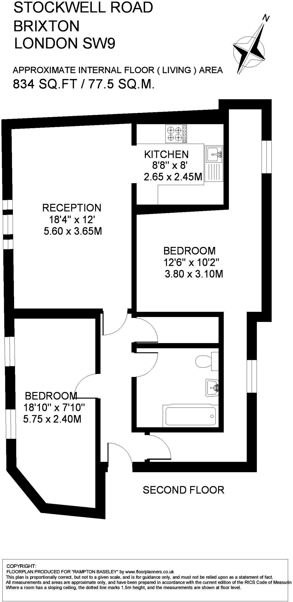 Stockwell Road, SW9 floorplan