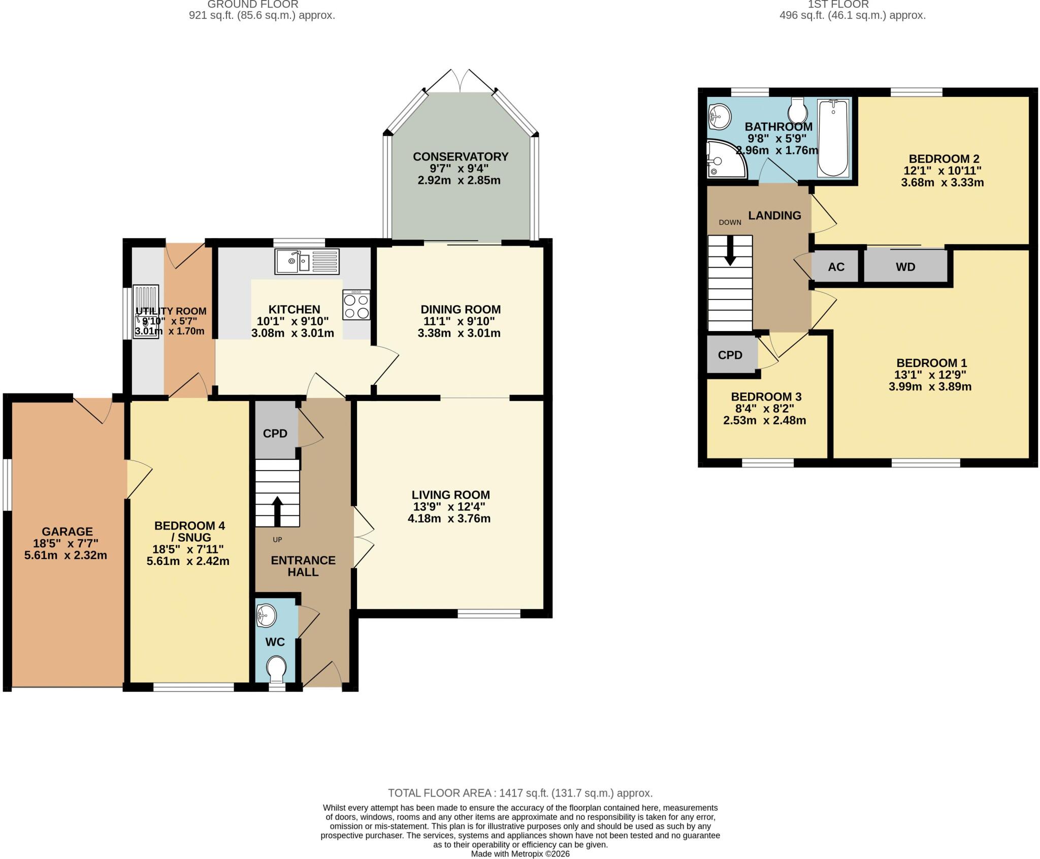 Meadow Rise, Lea, Gainsborough floorplan