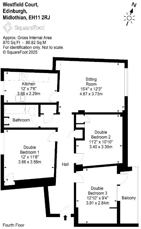 Westfield Court, Gorgie, Edinburgh, EH11 floorplan