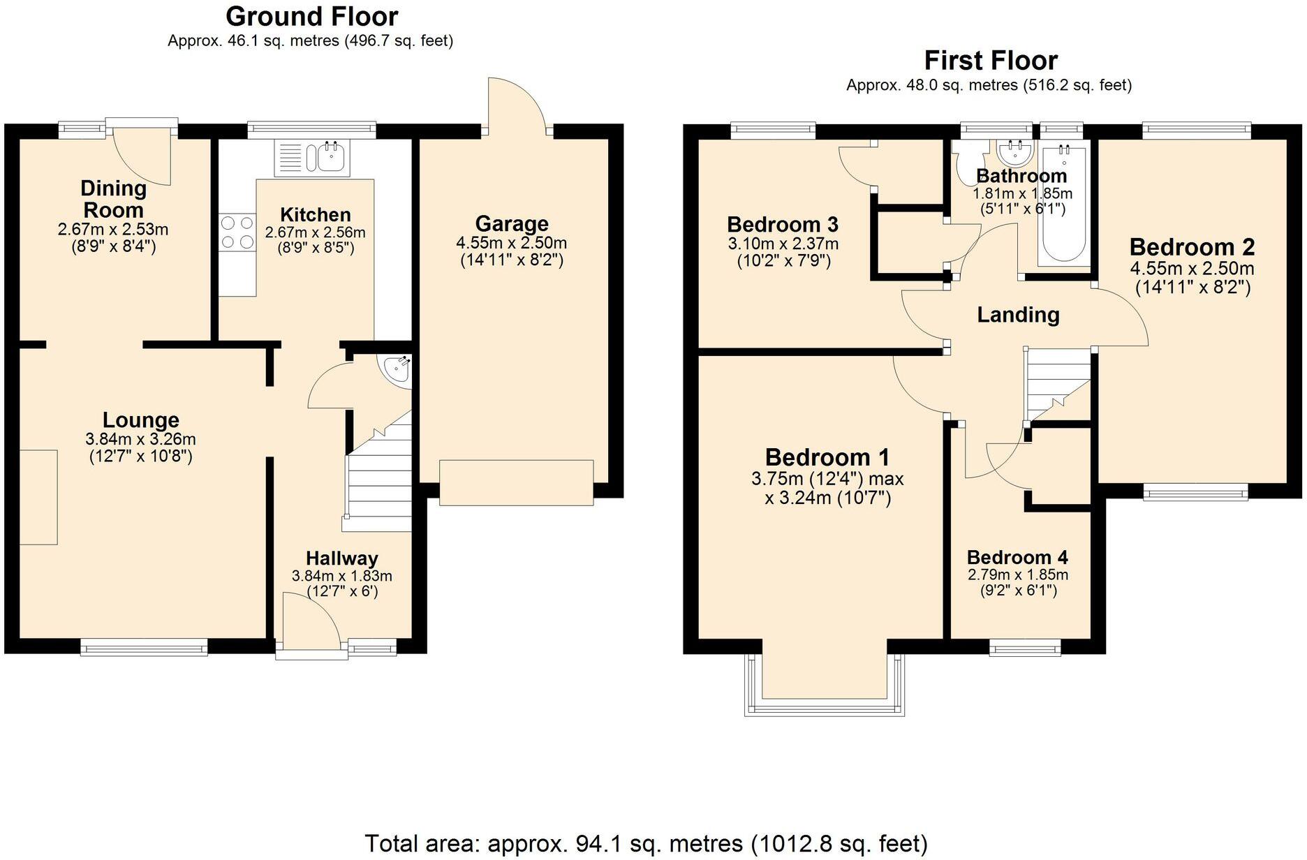 Abberton Way, Loughborough, LE11 floorplan