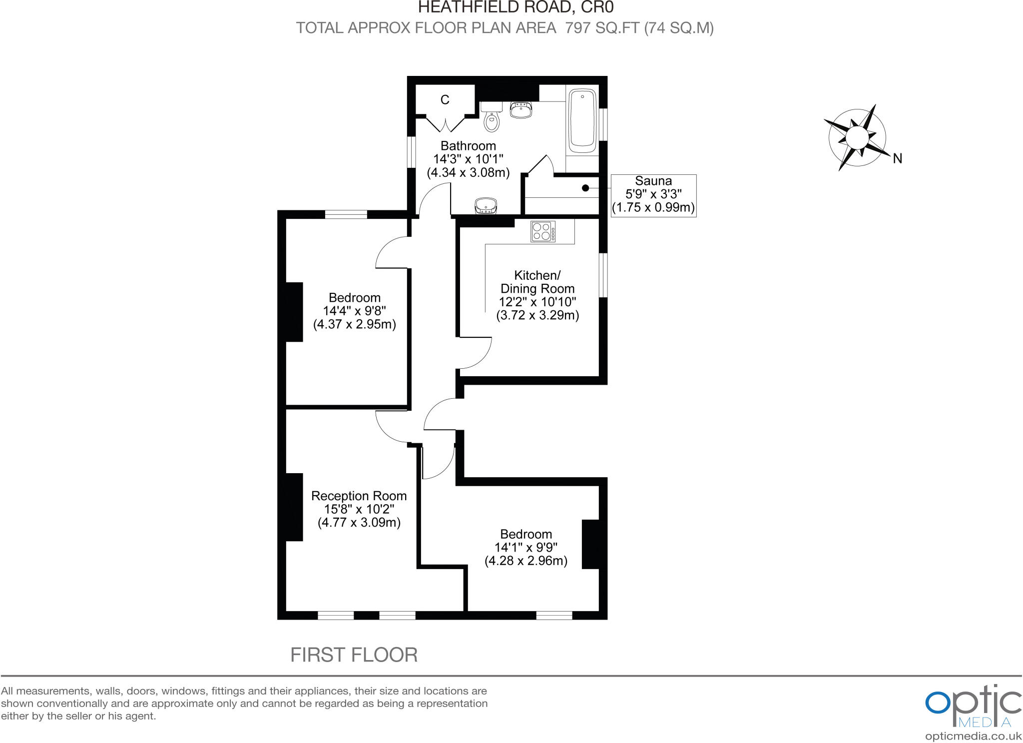 Heathfield Road , Croydon  floorplan