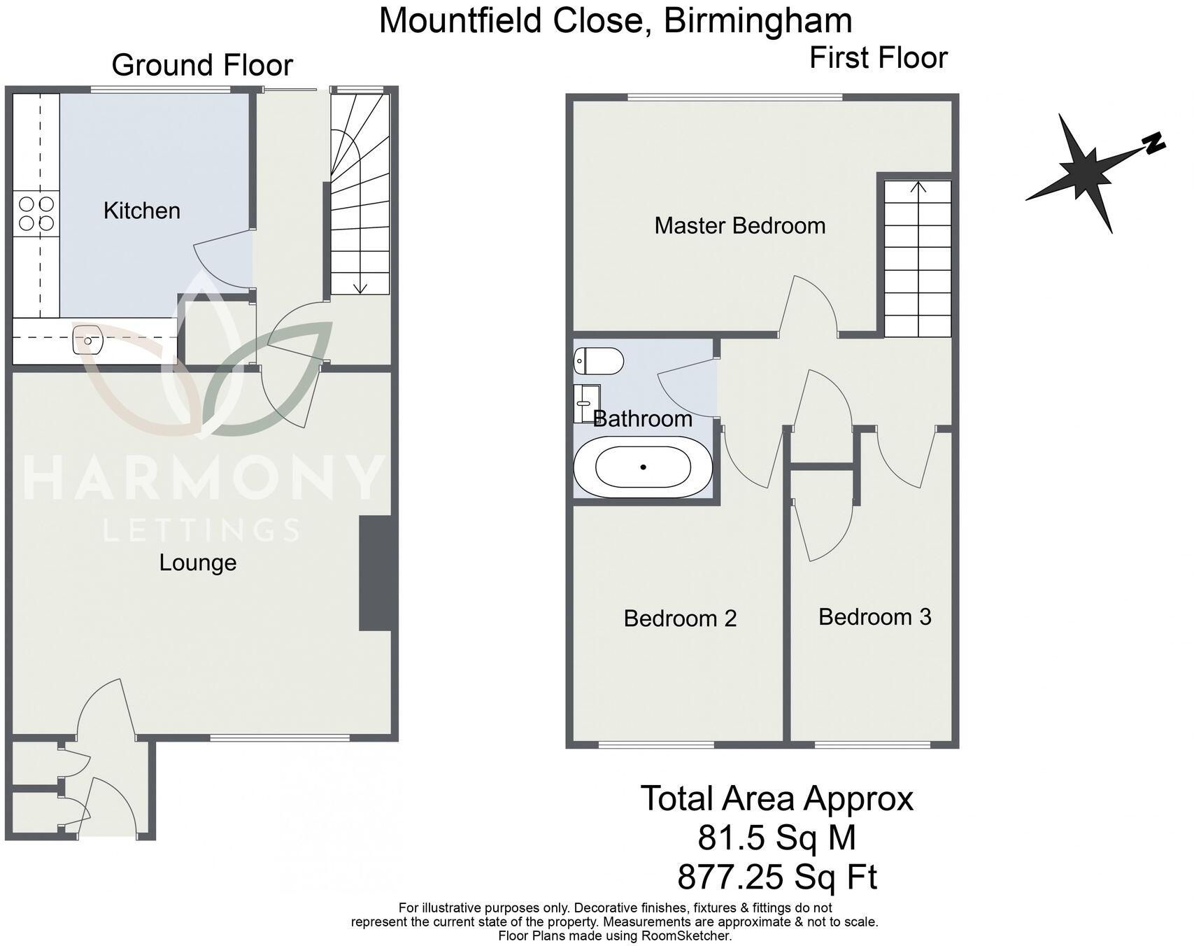 Mountfield Close, Birmingham, B14 floorplan