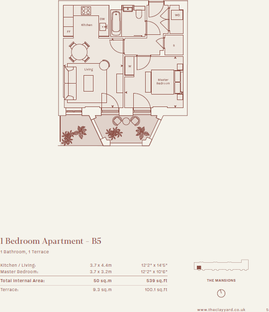 The Clay Yard, West Hampstead, London floorplan