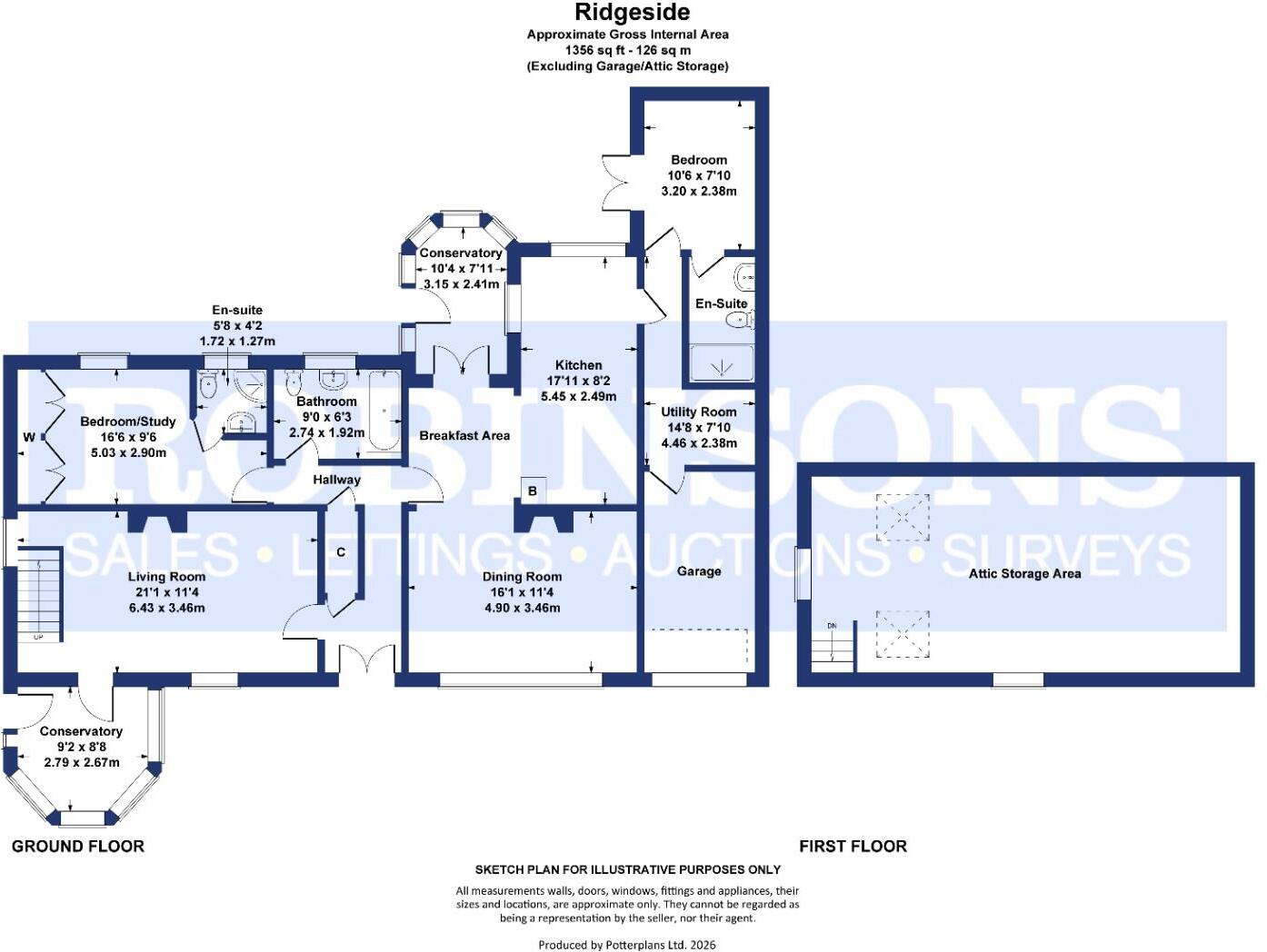 Ridgeside, Kirk Merrington, Spennymoor floorplan
