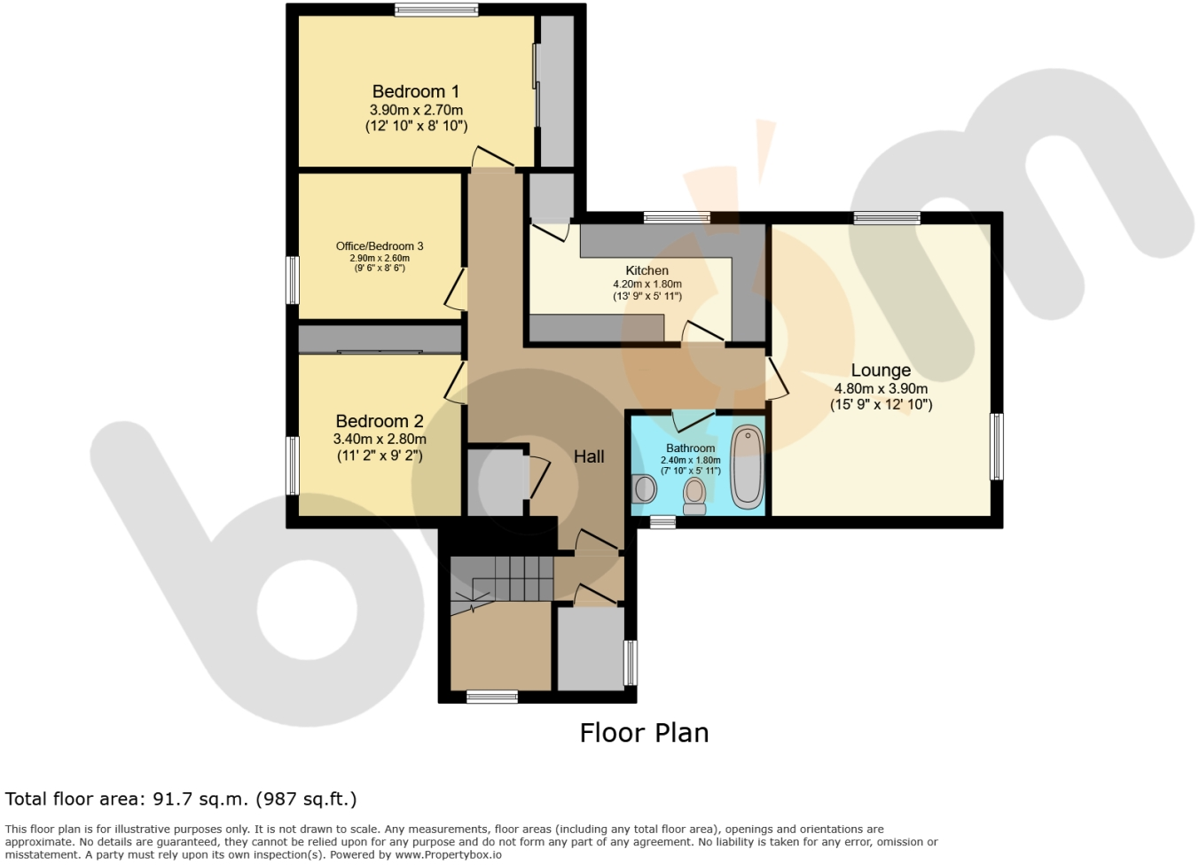 1B Stoneyholm Road, Kilbirnie floorplan
