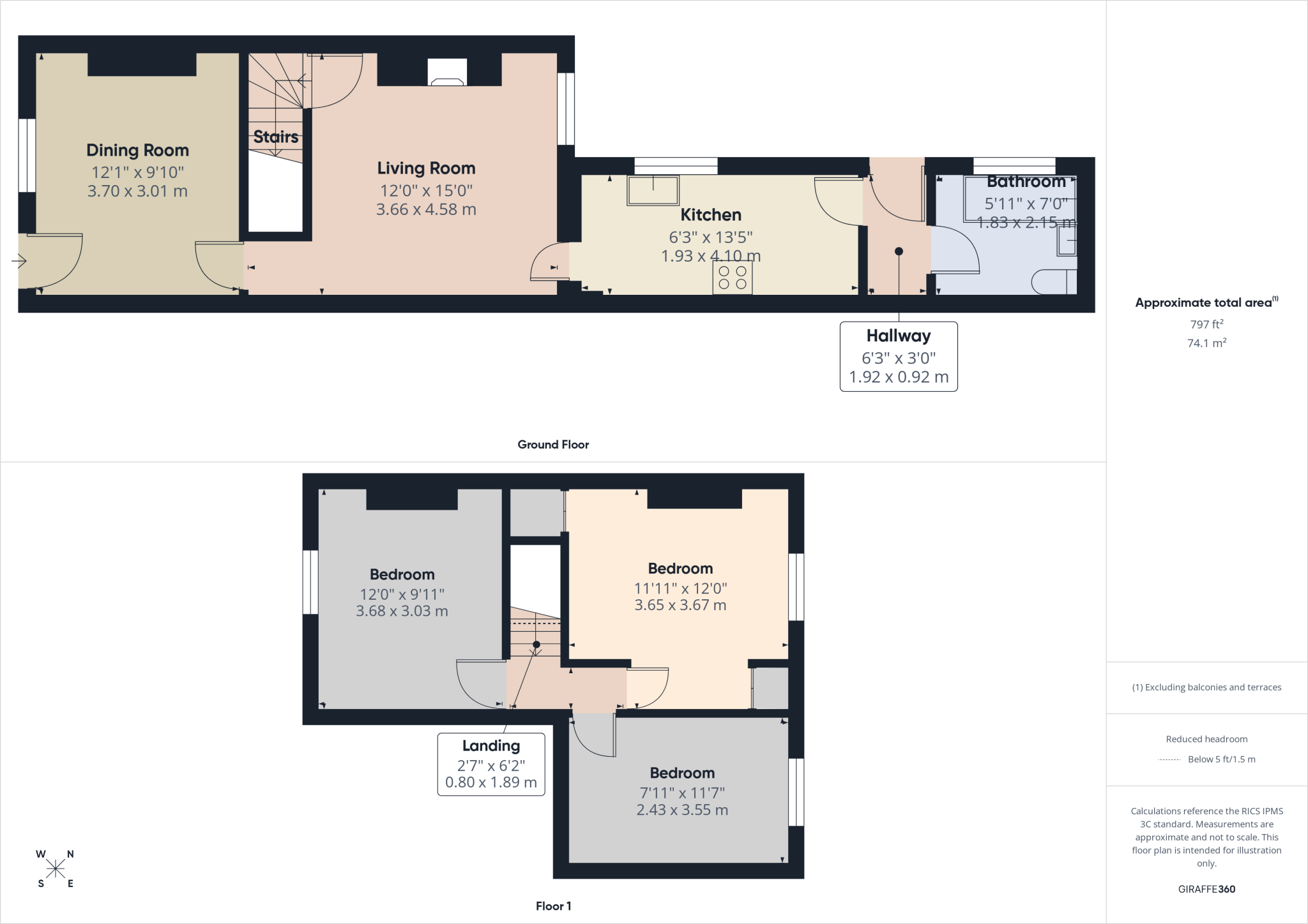 Belper Road, Stanley Common, Ilkeston, Derbyshire, DE7 floorplan