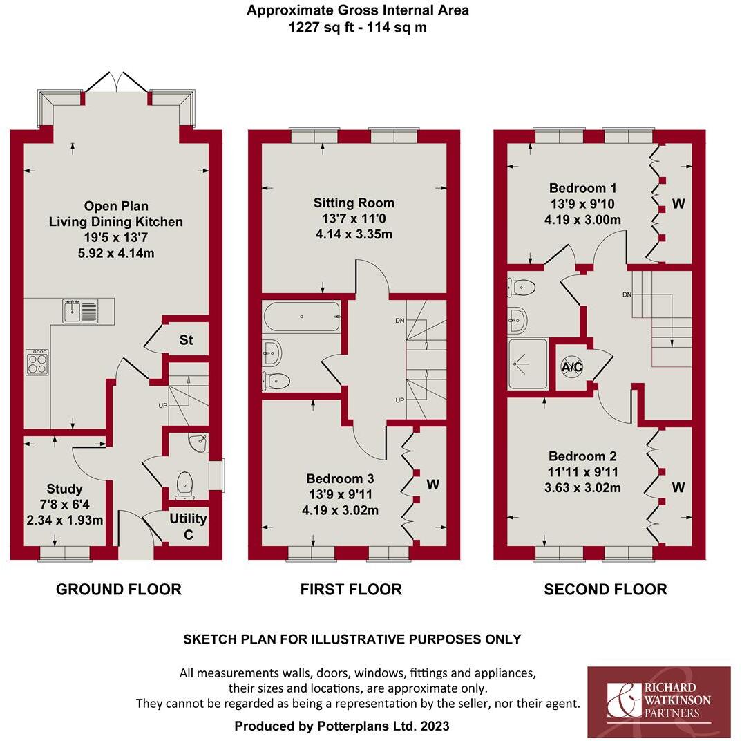 Caldicot Gardens, Grantham floorplan
