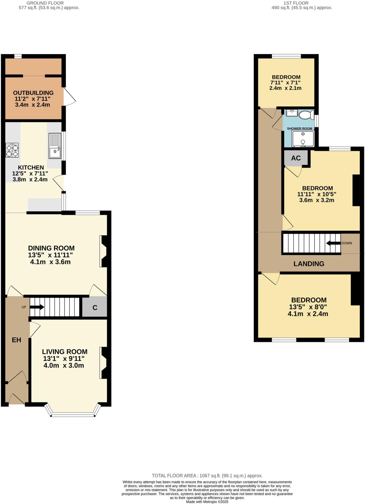 Rowley Hill Street, Worcester, WR2 floorplan