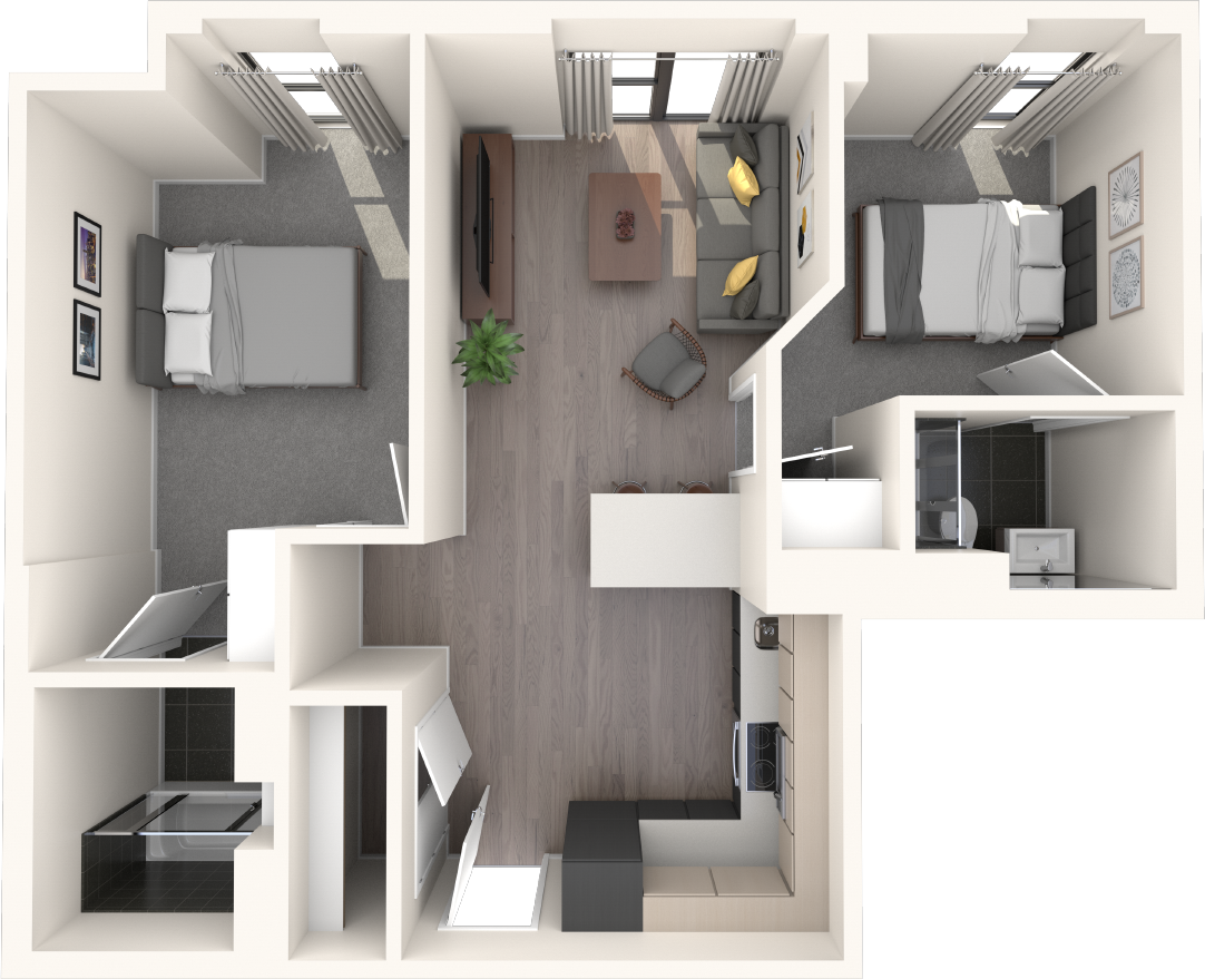 Cortland Broad St., Birmingham, B15 floorplan