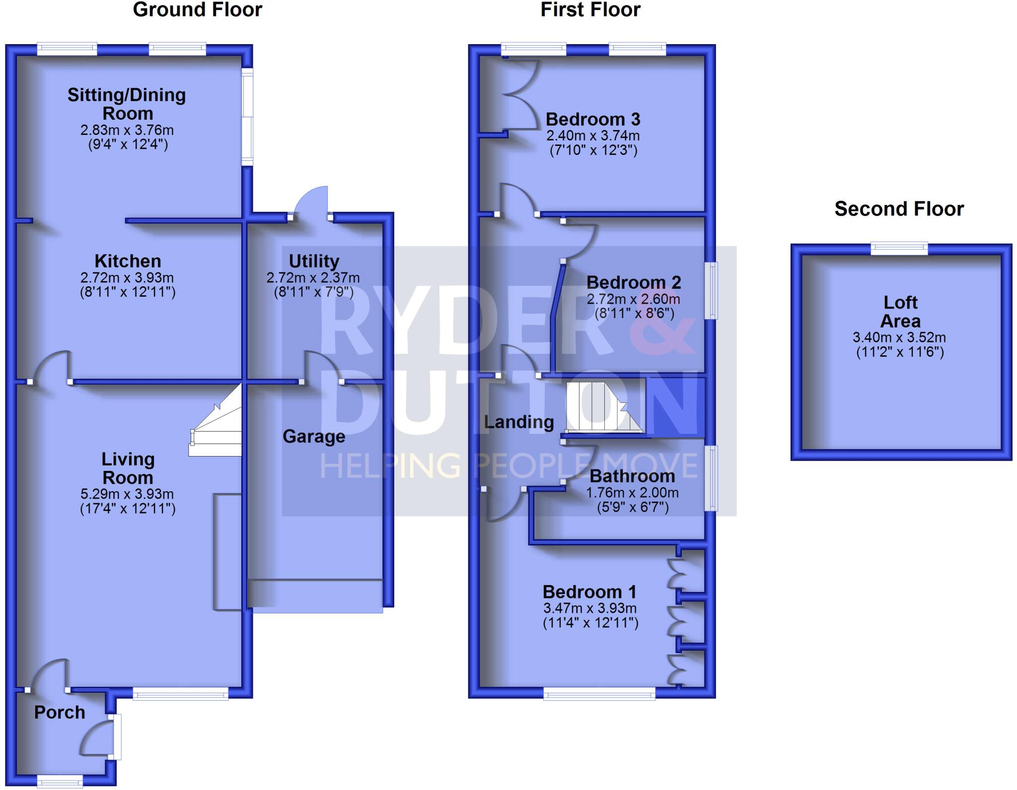 Witham Close, Heywood, Greater Manchester, OL10 floorplan