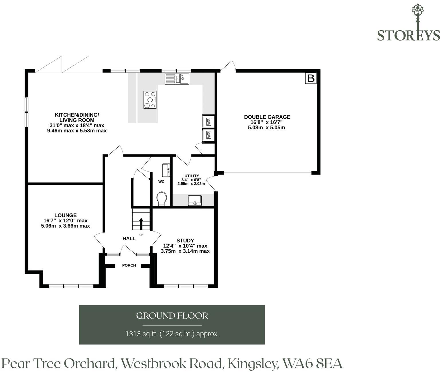 Pear Tree Orchard, Westbrook Road, Kingsley, Frodsham, WA6 8EA floorplan