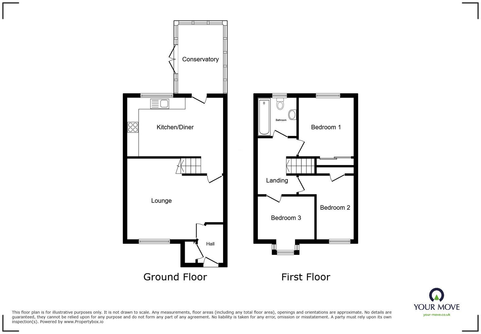 Prestwick Close, Luton, Bedfordshire, LU2 floorplan