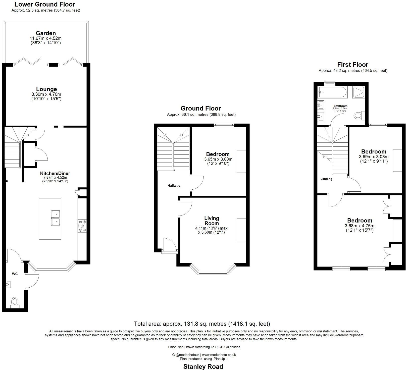 Stanley Road, London, E18 floorplan