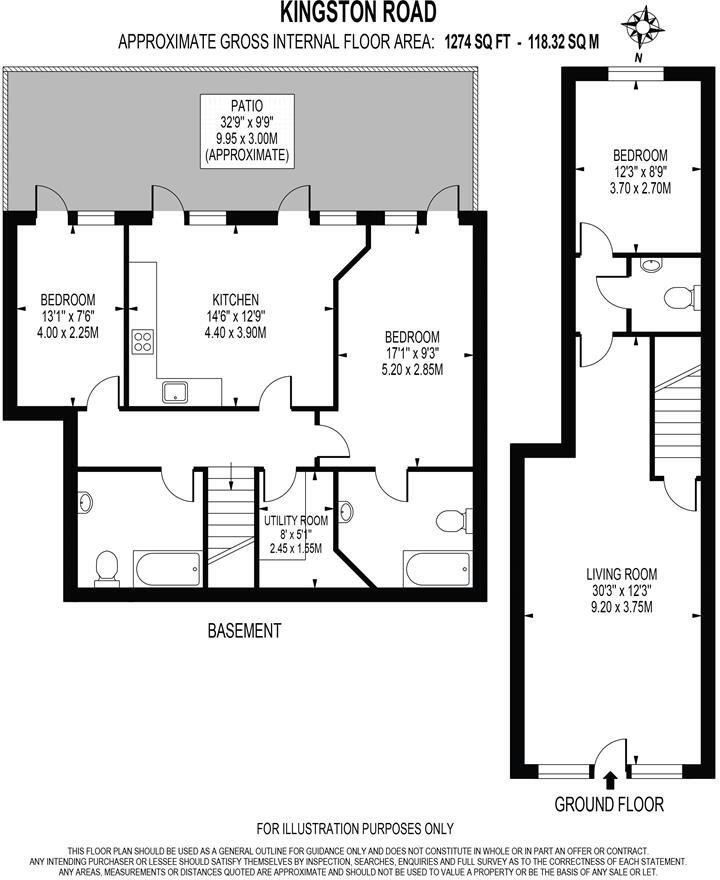 Kingston Road, South Wimbledon floorplan